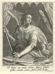 オンドリ、いばらの冠とリード